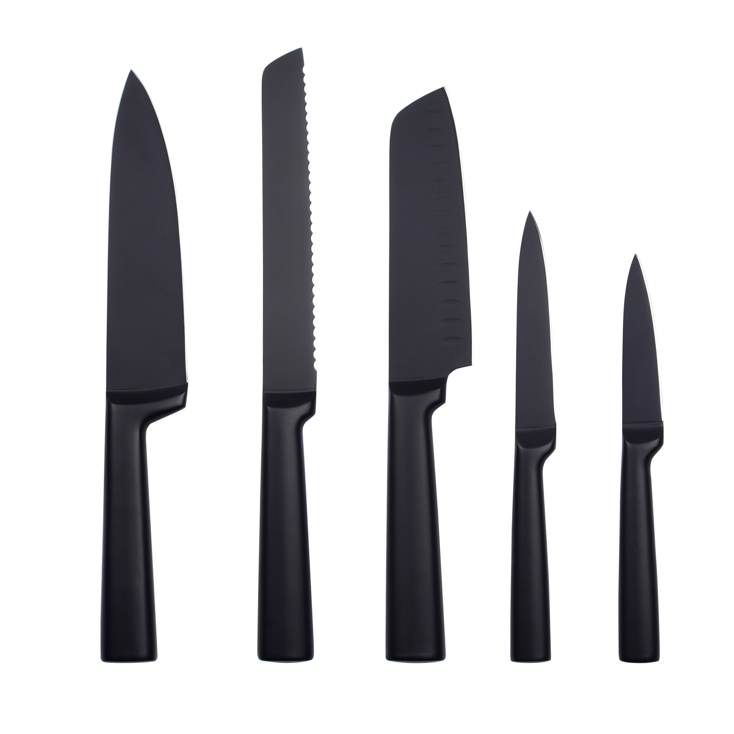 Juego de cuchillos de cocina de cuchillos de alta calidad.