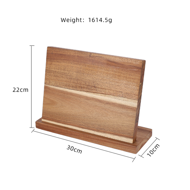 Portacoltelli magnetico pieghevole in legno
