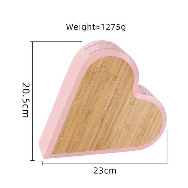 Bambus-Messerblock-Rosa-Halter